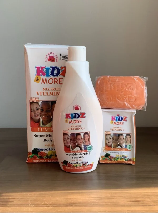 Share Kidz & more luminaire moisturizing body lotion 400ml and soap